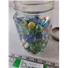 Image 5 : Mason Jar with Marbles and Flat Glass Pieces
