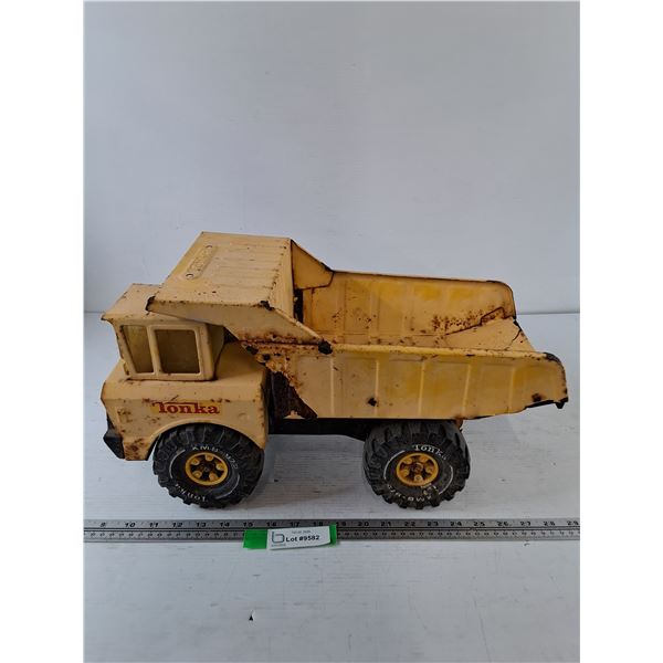 1970s Mighty Tonka Pressed Steel Yellow Dump Truck As-Is