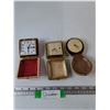 Image 1 : (3) Vintage Mechanical Wind-Up Travel Alarm Clocks Untested