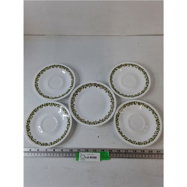 (5) Corning Corelle Plates