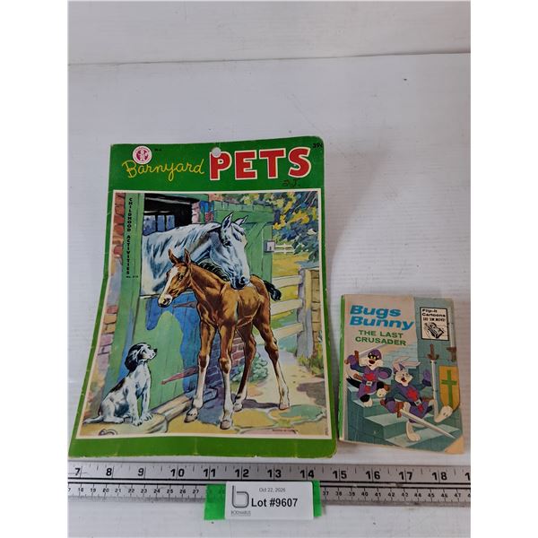 Barnyard Pets As-Is and Bugs Bunny The Last Crusader Books