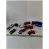 Image 1 : (8) Toy Vehicles As-Is, Utility Truck, Snowmobile, Semi Truck, Cars, Tonka, Teamsters, Welly