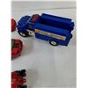 Image 5 : (8) Toy Vehicles As-Is, Utility Truck, Snowmobile, Semi Truck, Cars, Tonka, Teamsters, Welly