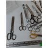 Image 2 : (10+) Assorted Shears & Scissors, (1) Cornering Tool All As-Is