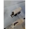 Image 4 : Assorted Plastic Farming/Ranching Animals and Props, Porcelain Horse Sculpture, (4) Small Wheels