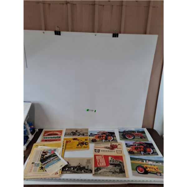Assorted Printed, Photocopied & Real Tractor Ads, Pictures, Misc