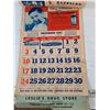Image 5 : Leslie's Drug Store Calender 1957 As-Is