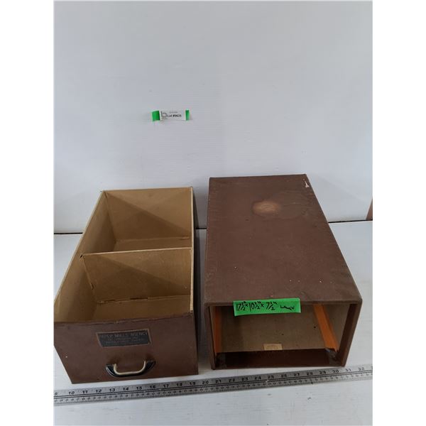 Paper Mills Agency Cardboard Filing Cabinet