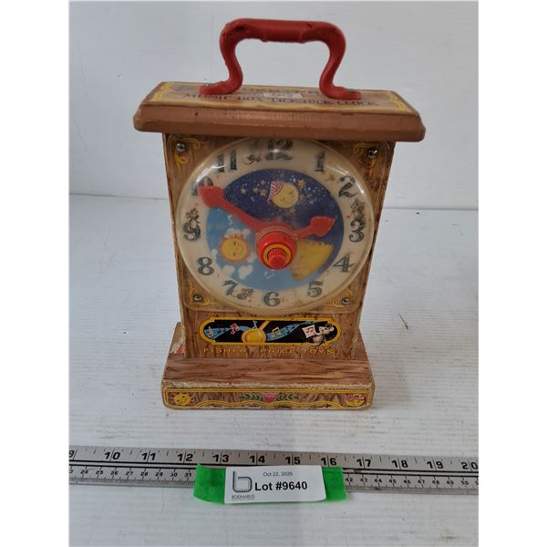 Fisher-Price Music Box Tick-Tock Clock As-Is