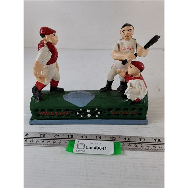 Hometown Battery Baseball Sculpture