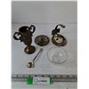 Image 1 : Metal Trophy Cup, Small Spoon, Metal Lid, Glass Bowl, Misc