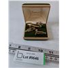 Image 1 : People's Metal Tie Clip and (2) Cuff Links