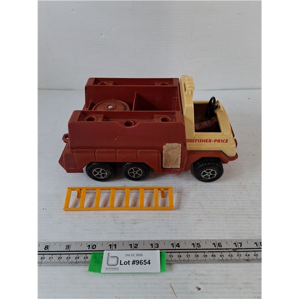 1983 Fisher-Price Husky Helper Fire Pumper Toy Fire Truck As-Is