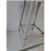 Image 4 : *20 3/4" Tall White Painted Metal Stool No Shipping