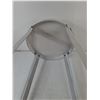 Image 6 : *20 3/4" Tall White Painted Metal Stool No Shipping