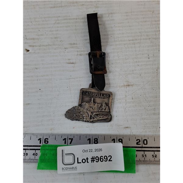Caterpillar D9 Crawler Tractor Pocket Watch Fob