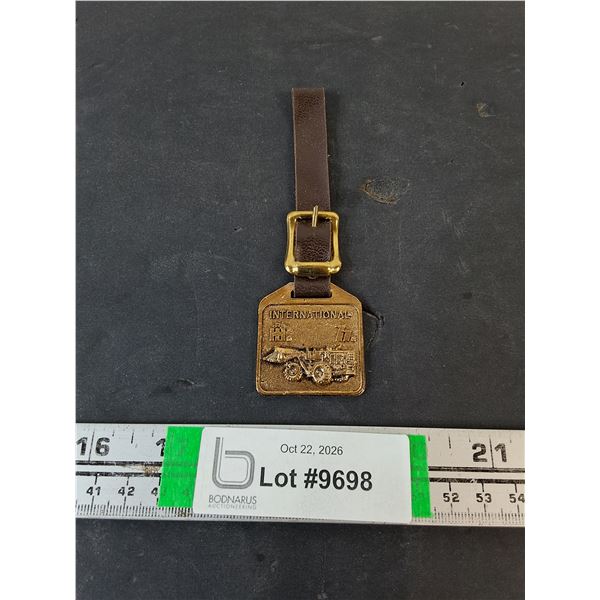 International Harvester Watch Fob with Leather Strap
