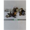 Image 1 : (3) Vintage Mortise Lock Set with Clear Glass Doorknobs and Hardware