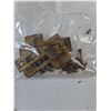 Image 5 : (3) Vintage Mortise Lock Set with Clear Glass Doorknobs and Hardware