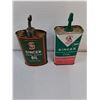 Image 4 : (2) Singer Oil Tins,Antique Pocket Spring Balance