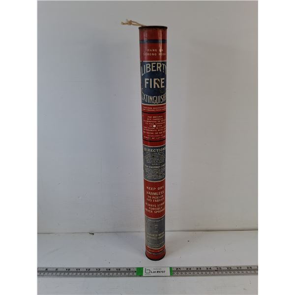 Vintage old Liberty Fire Extinguisher, Pickup Only