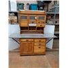 Image 1 : *Vintage Wooden Hoosier Kitchen Cabinet On Wheeels 72"x26"x72" ( cannot ship)