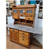 Image 3 : *Vintage Wooden Hoosier Kitchen Cabinet On Wheeels 72"x26"x72" ( cannot ship)