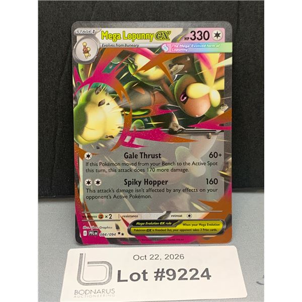 Pokemon - Mega Lopunny ex Holo Card Mint Authentic