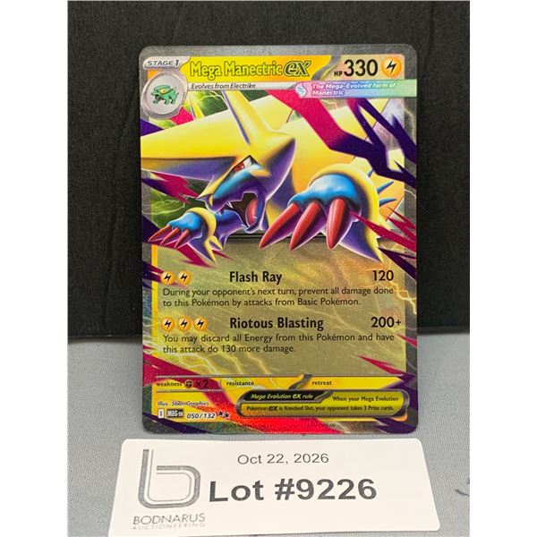 Pokemon - Mega Manectric ex Holo Card Mint Authentic