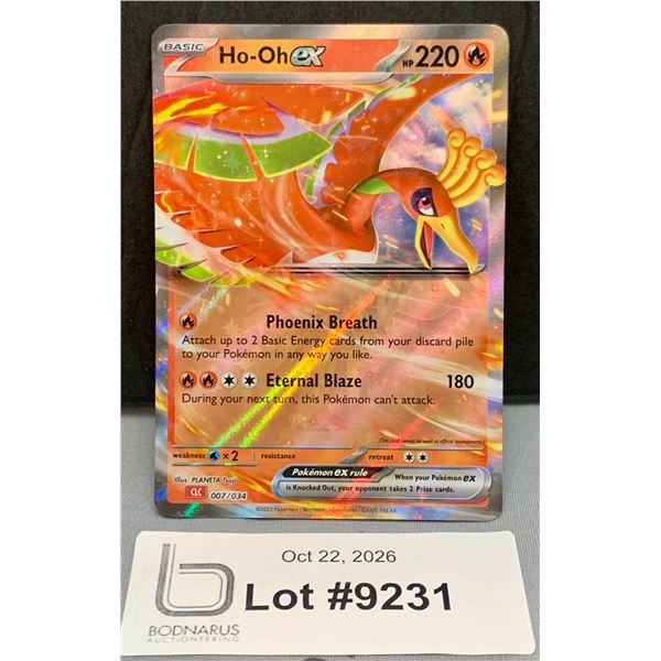 Pokemon - Ho-Oh ex Holo Card Mint Authentic