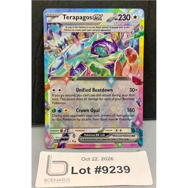 Pokemon - Terapagos ex Holo Card Mint Authentic