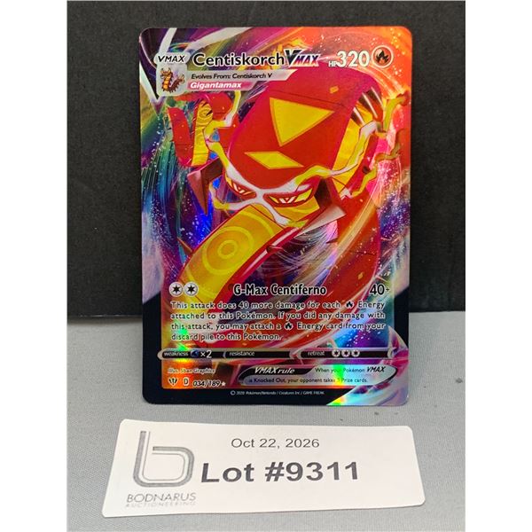 Pokemon - Centiskorch VMAX Full Art Holo Card Mint Authenticity Not Guaranteed