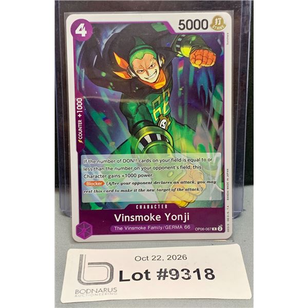 ONE PIECE - Rare VINSMOKE YONJI OP06-067 Foil Card Mint Authentic