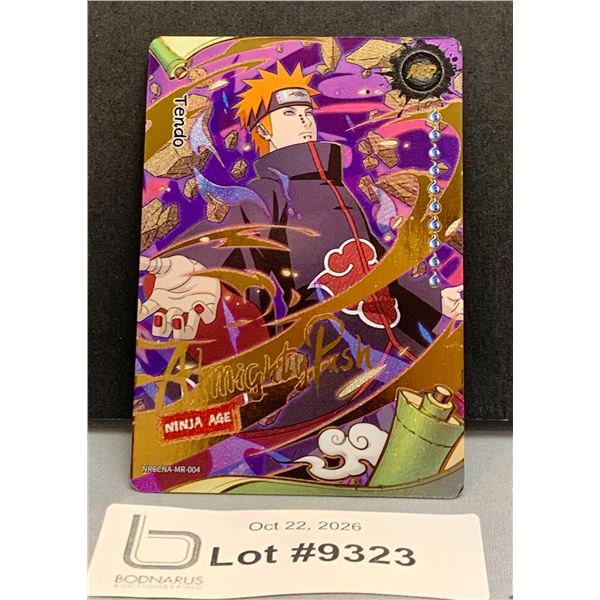 NARUTO Ultra Rare 2026 - Tendo Ninja Age Gold Textured Foil Thick Card Stock MINT AUTHENTIC