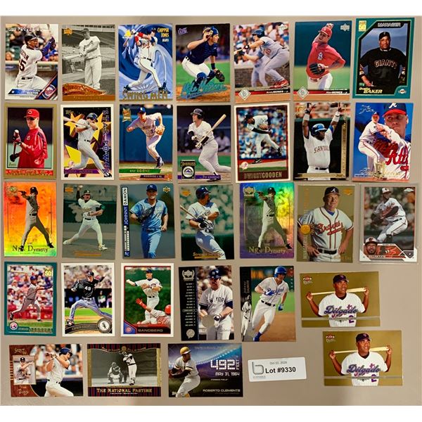(31) MLB Baseball - Lot of Foil / Chrome / Gold Foil Insert Cards NRMINT - MINT Authentic