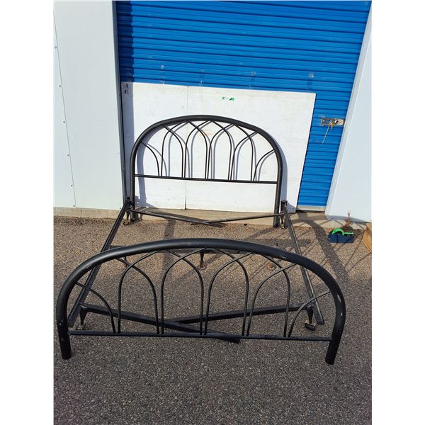 ~Metal Folding Bedframe on Wheels - Up to Queen - As Is, Pickup Only
