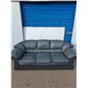 Image 1 : ~Leather Look Couch (86x40x34") As Is, Pickup Only