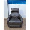 Image 1 : ~Leather-Look Automatic Reclining Chair (32x38x40") - Untested, Pickup Only
