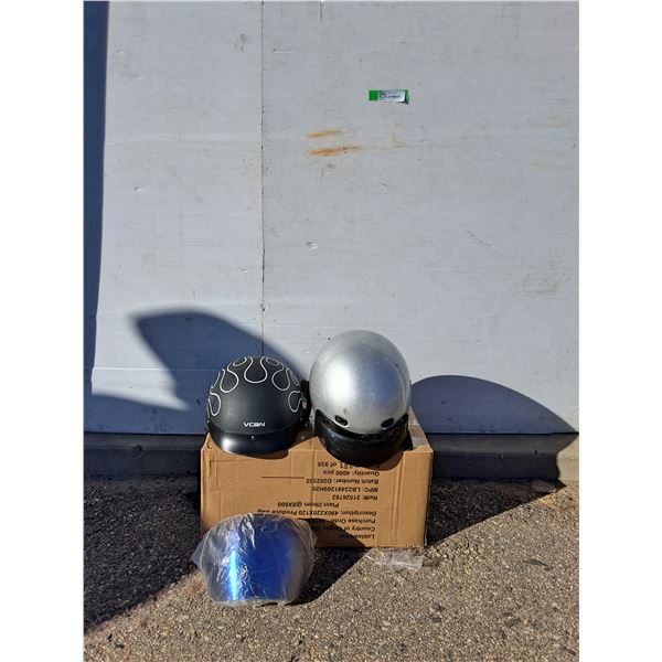 ~(2) Motorcycle Helmets (Size Medium