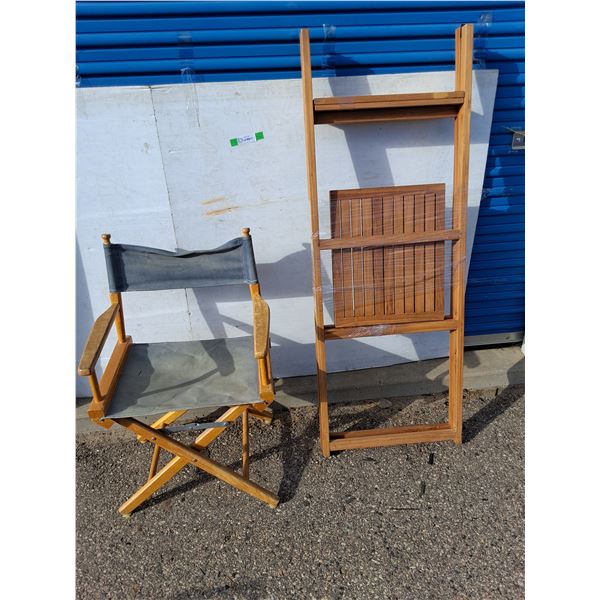 ~Folding Chair w/ Canvas Seat, Pickup Only