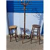 Image 1 : Coat Rack (72x18") - (2) Stools - As Is, Pickup Only