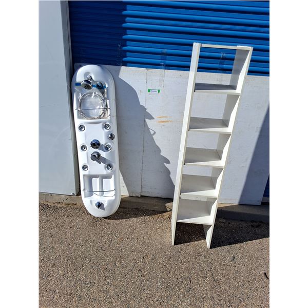 ~Shower System (54x14") - Untested - Small Shelf (12x12x60") - As Is, Pickup Only