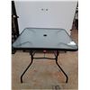 Image 1 : *Glass Top Patio Table (33.5x28") - As Is, Pickup Only