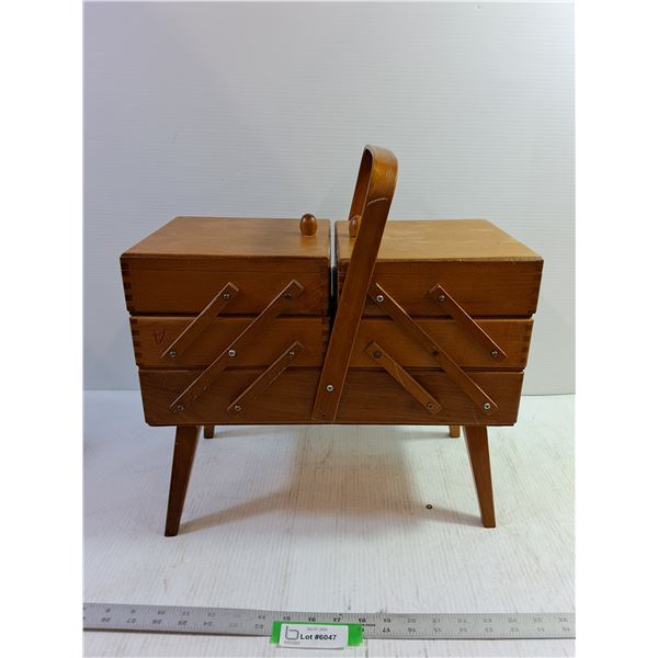 Vintage Sewing Kit Storage Stand, Pickup Preferred