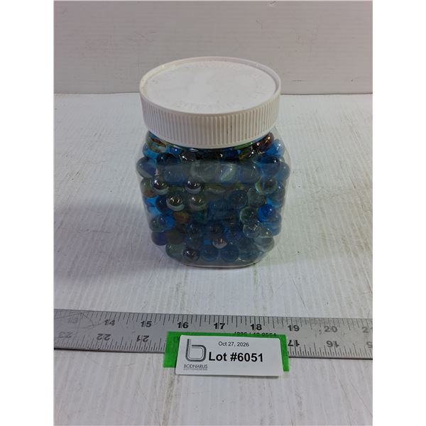 Container of Assorted Marbles