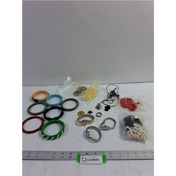 Assorted Bracelets, Necklaces, and Watches