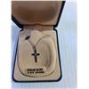 Image 2 : ^Sterling Silver Cross Necklace