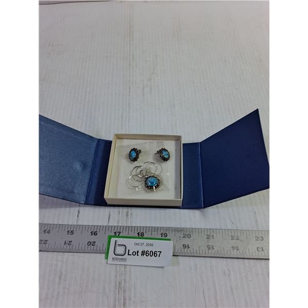 ^Matching Earring and Necklace Set - Marked .925