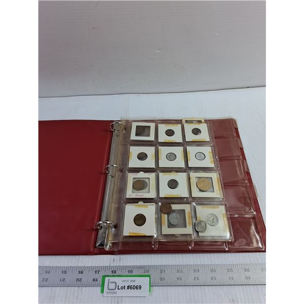 Binder with Assorted Vintage Coins