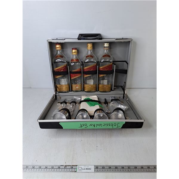 Johnnie Walker Briefcase Bar Set (as is)